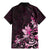 Matariki New Zealand Family Matching Mermaid Dress and Hawaiian Shirt Maori Pattern Pink Galaxy