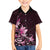 Matariki New Zealand Family Matching Puletasi and Hawaiian Shirt Maori Pattern Pink Galaxy