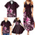 Matariki New Zealand Family Matching Summer Maxi Dress and Hawaiian Shirt Maori Pattern Pink Galaxy