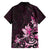 Matariki New Zealand Family Matching Summer Maxi Dress and Hawaiian Shirt Maori Pattern Pink Galaxy