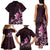 Matariki New Zealand Family Matching Tank Maxi Dress and Hawaiian Shirt Maori Pattern Pink Galaxy