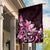 Matariki New Zealand Garden Flag Maori Pattern Pink Galaxy