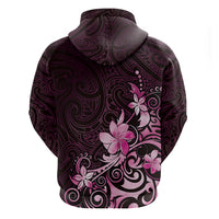 Matariki New Zealand Hoodie Maori Pattern Pink Galaxy LT05 - Polynesian Pride