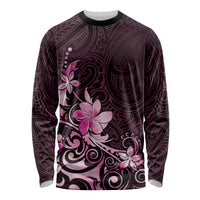 Matariki New Zealand Long Sleeve Shirt Maori Pattern Pink Galaxy LT05 Unisex Pink - Polynesian Pride
