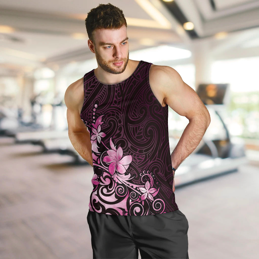 Matariki New Zealand Men Tank Top Maori Pattern Pink Galaxy