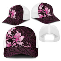 Matariki New Zealand Mesh Trucker Cap Maori Pattern Pink Galaxy LT05 - Polynesian Pride
