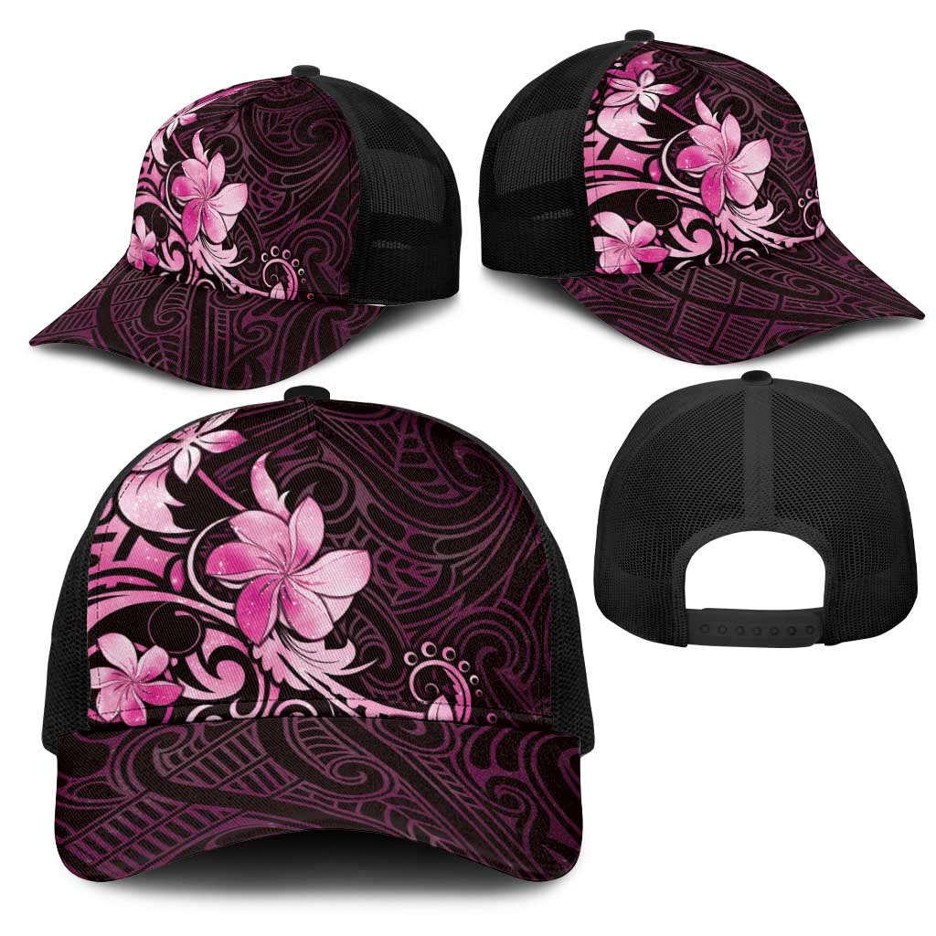Matariki New Zealand Mesh Trucker Cap Maori Pattern Pink Galaxy LT05 - Polynesian Pride