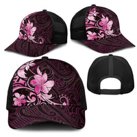 Matariki New Zealand Mesh Trucker Cap Maori Pattern Pink Galaxy LT05 - Polynesian Pride