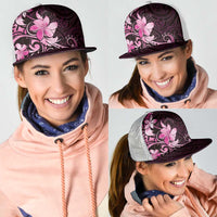 Matariki New Zealand Mesh Trucker Cap Maori Pattern Pink Galaxy LT05 - Polynesian Pride