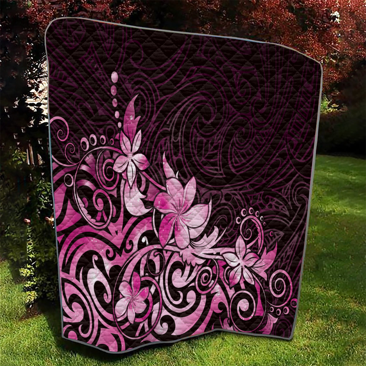Matariki New Zealand Quilt Maori Pattern Pink Galaxy LT05 - Polynesian Pride