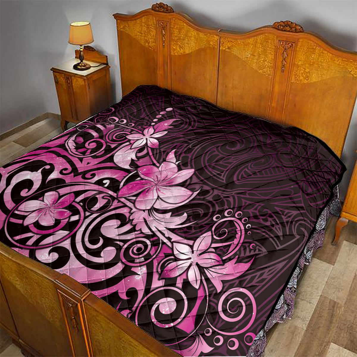 Matariki New Zealand Quilt Maori Pattern Pink Galaxy LT05 - Polynesian Pride