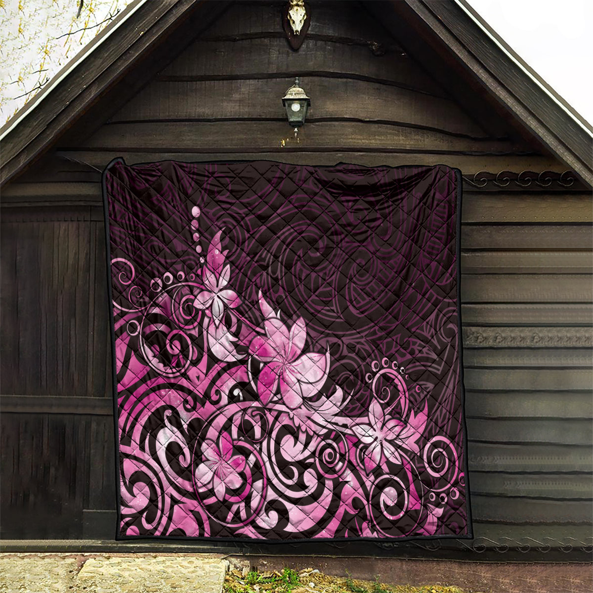 Matariki New Zealand Quilt Maori Pattern Pink Galaxy LT05 - Polynesian Pride