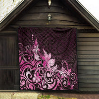 Matariki New Zealand Quilt Maori Pattern Pink Galaxy LT05 - Polynesian Pride