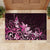 Matariki New Zealand Rubber Doormat Maori Pattern Pink Galaxy