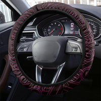 Matariki New Zealand Steering Wheel Cover Maori Pattern Pink Galaxy LT05 - Polynesian Pride