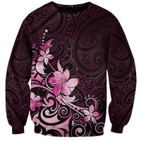 Matariki New Zealand Sweatshirt Maori Pattern Pink Galaxy LT05 Unisex Pink - Polynesian Pride