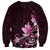 Matariki New Zealand Sweatshirt Maori Pattern Pink Galaxy