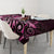 Matariki New Zealand Tablecloth Maori Pattern Pink Galaxy