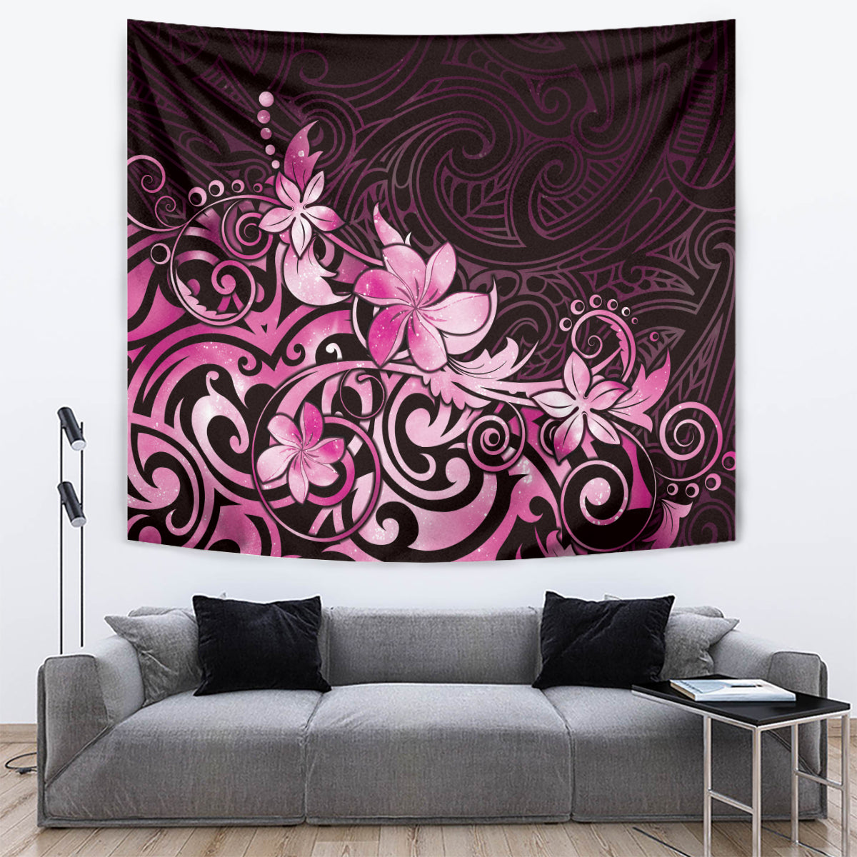 Matariki New Zealand Tapestry Maori Pattern Pink Galaxy LT05 Pink - Polynesian Pride