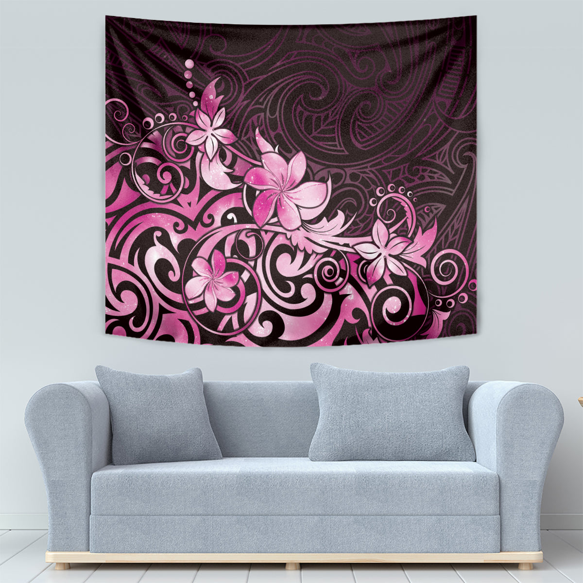 Matariki New Zealand Tapestry Maori Pattern Pink Galaxy LT05 - Polynesian Pride
