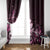 Matariki New Zealand Window Curtain Maori Pattern Pink Galaxy