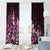 Matariki New Zealand Window Curtain Maori Pattern Pink Galaxy