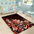 Matariki New Zealand Area Rug Maori Pattern Red Galaxy