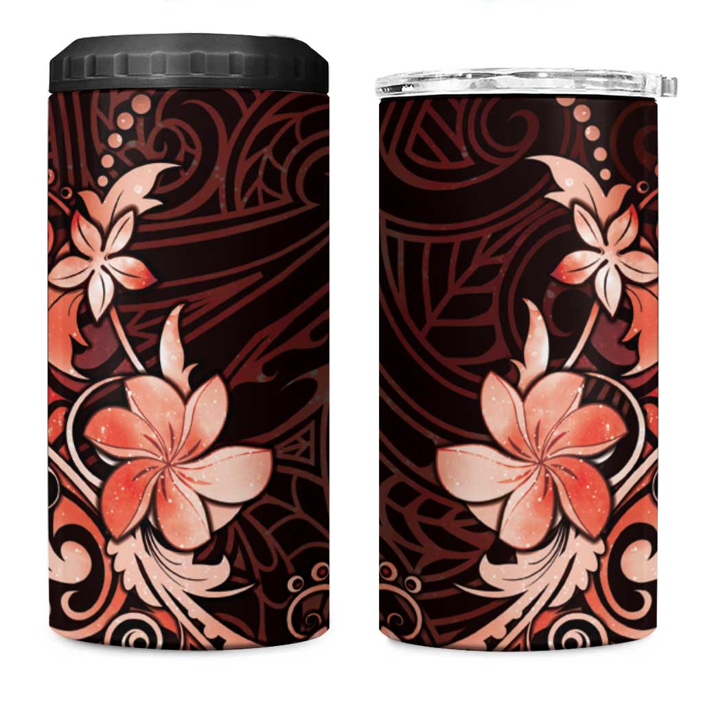Matariki New Zealand 4 in 1 Can Cooler Tumbler Maori Pattern Red Galaxy LT05 One Size: 16 oz Red - Polynesian Pride