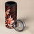 Matariki New Zealand 4 in 1 Can Cooler Tumbler Maori Pattern Red Galaxy