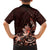 Matariki New Zealand Family Matching Long Sleeve Bodycon Dress and Hawaiian Shirt Maori Pattern Red Galaxy