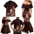 Matariki New Zealand Family Matching Mermaid Dress and Hawaiian Shirt Maori Pattern Red Galaxy