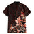 Matariki New Zealand Family Matching Mermaid Dress and Hawaiian Shirt Maori Pattern Red Galaxy