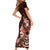 Matariki New Zealand Family Matching Short Sleeve Bodycon Dress and Hawaiian Shirt Maori Pattern Red Galaxy