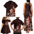 Matariki New Zealand Family Matching Tank Maxi Dress and Hawaiian Shirt Maori Pattern Red Galaxy