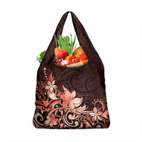 Matariki New Zealand Grocery Bag Maori Pattern Red Galaxy LT05 1-pack One Size Red - Polynesian Pride