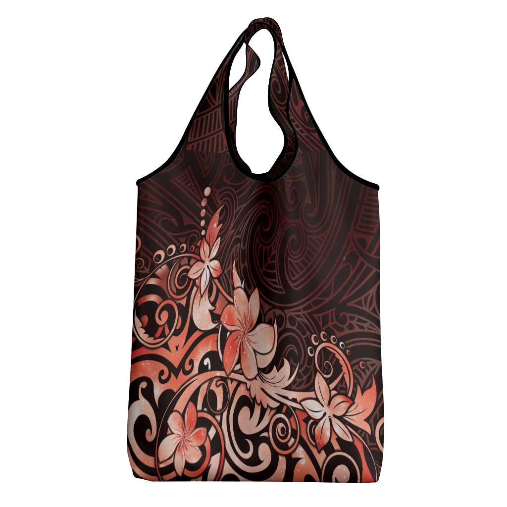 Matariki New Zealand Grocery Bag Maori Pattern Red Galaxy LT05 - Polynesian Pride