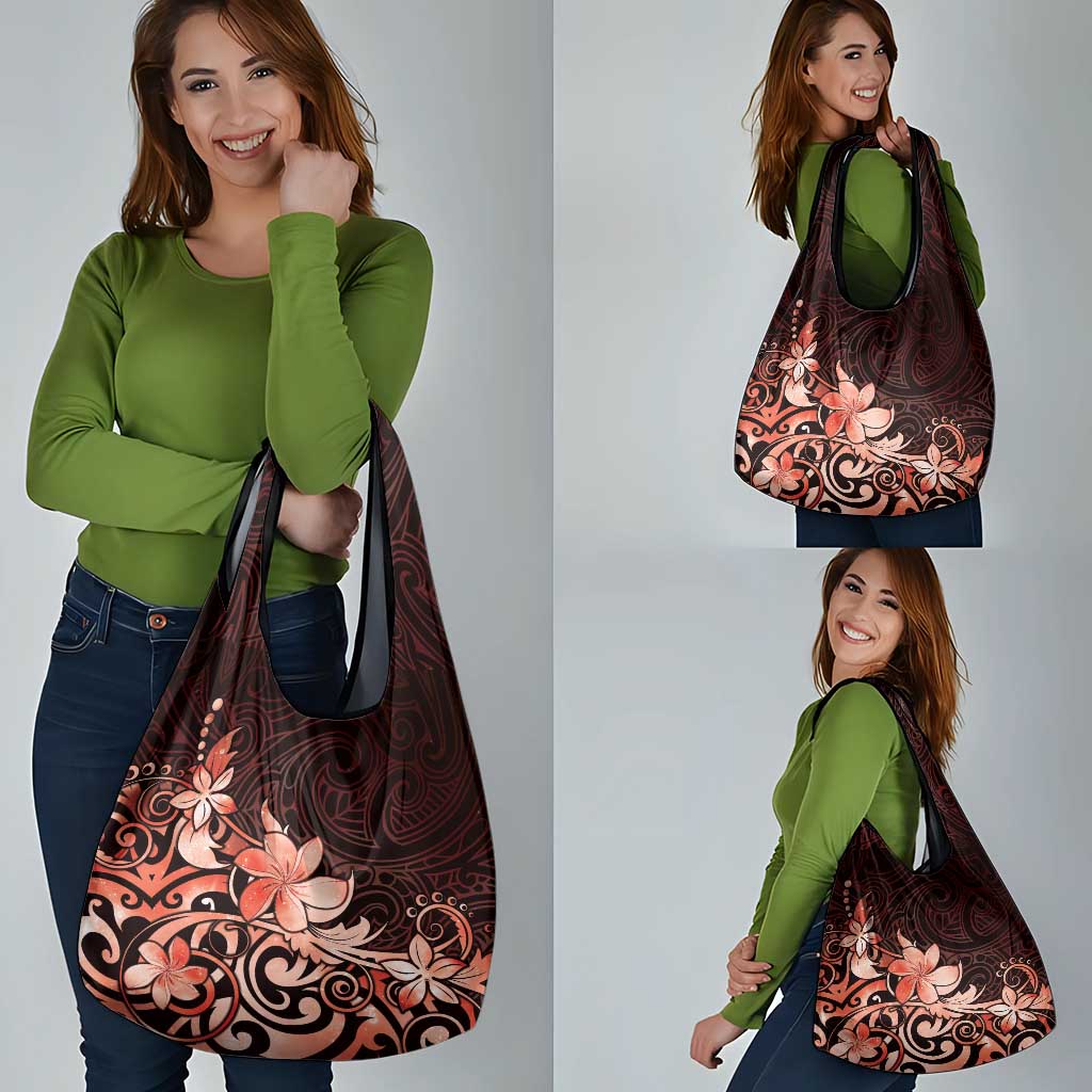 Matariki New Zealand Grocery Bag Maori Pattern Red Galaxy LT05 - Polynesian Pride