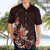 Matariki New Zealand Hawaiian Shirt Maori Pattern Red Galaxy