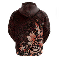 Matariki New Zealand Hoodie Maori Pattern Red Galaxy LT05 - Polynesian Pride