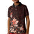 Matariki New Zealand Kid Polo Shirt Maori Pattern Red Galaxy