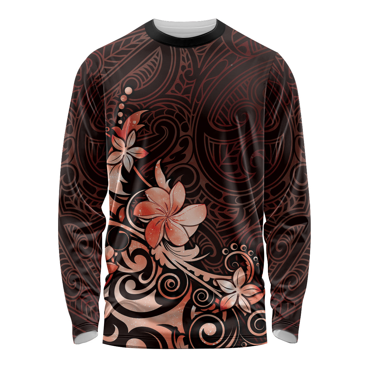 Matariki New Zealand Long Sleeve Shirt Maori Pattern Red Galaxy LT05 Unisex Red - Polynesian Pride