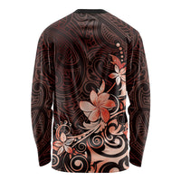 Matariki New Zealand Long Sleeve Shirt Maori Pattern Red Galaxy LT05 - Polynesian Pride