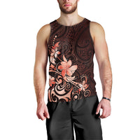 Matariki New Zealand Men Tank Top Maori Pattern Red Galaxy LT05 - Polynesian Pride
