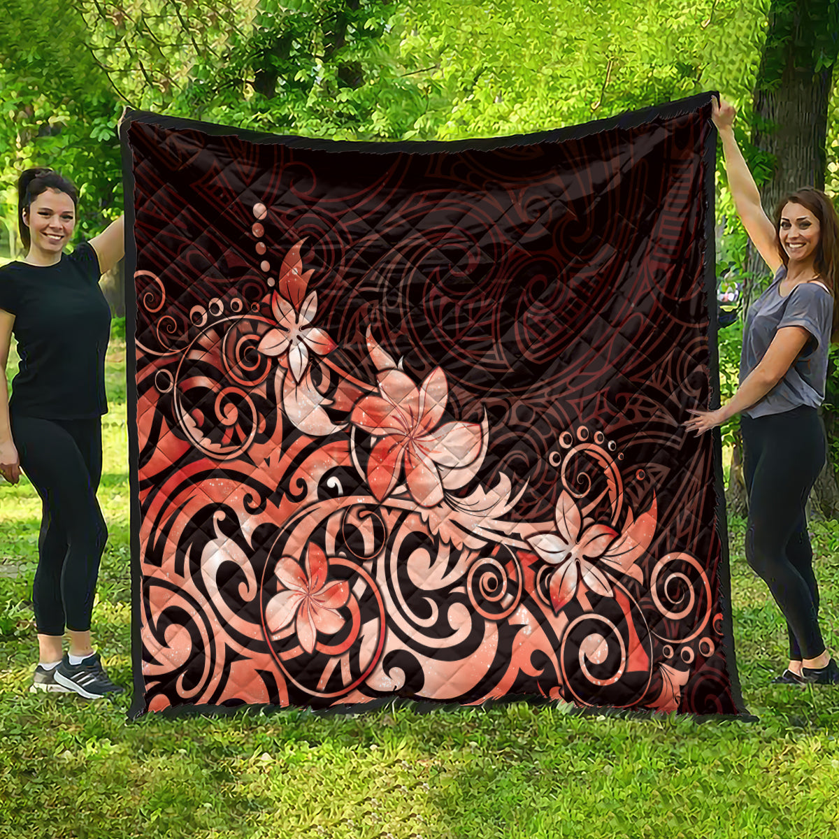 Matariki New Zealand Quilt Maori Pattern Red Galaxy LT05 - Polynesian Pride