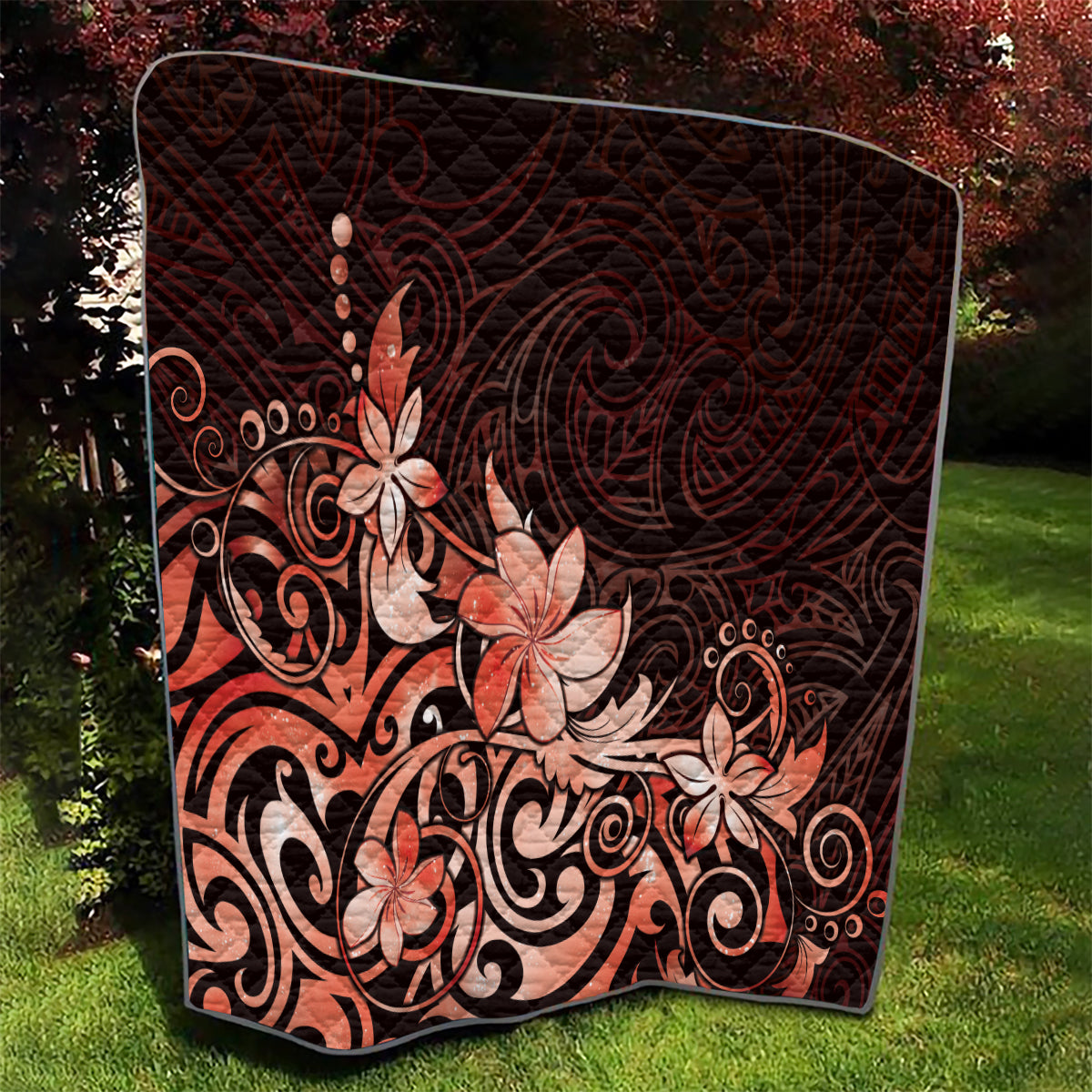 Matariki New Zealand Quilt Maori Pattern Red Galaxy LT05 - Polynesian Pride