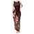 Matariki New Zealand Tank Maxi Dress Maori Pattern Red Galaxy