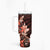 Matariki New Zealand Tumbler With Handle Maori Pattern Red Galaxy