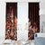 Matariki New Zealand Window Curtain Maori Pattern Red Galaxy