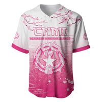 Personalized Sakura Marianas Baseball Jersey CNMI Seal LT05 Pink - Polynesian Pride