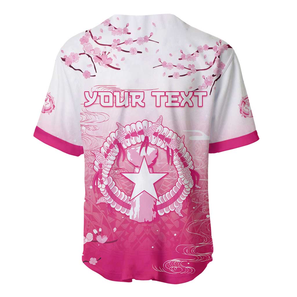 Personalized Sakura Marianas Baseball Jersey CNMI Seal LT05 - Polynesian Pride
